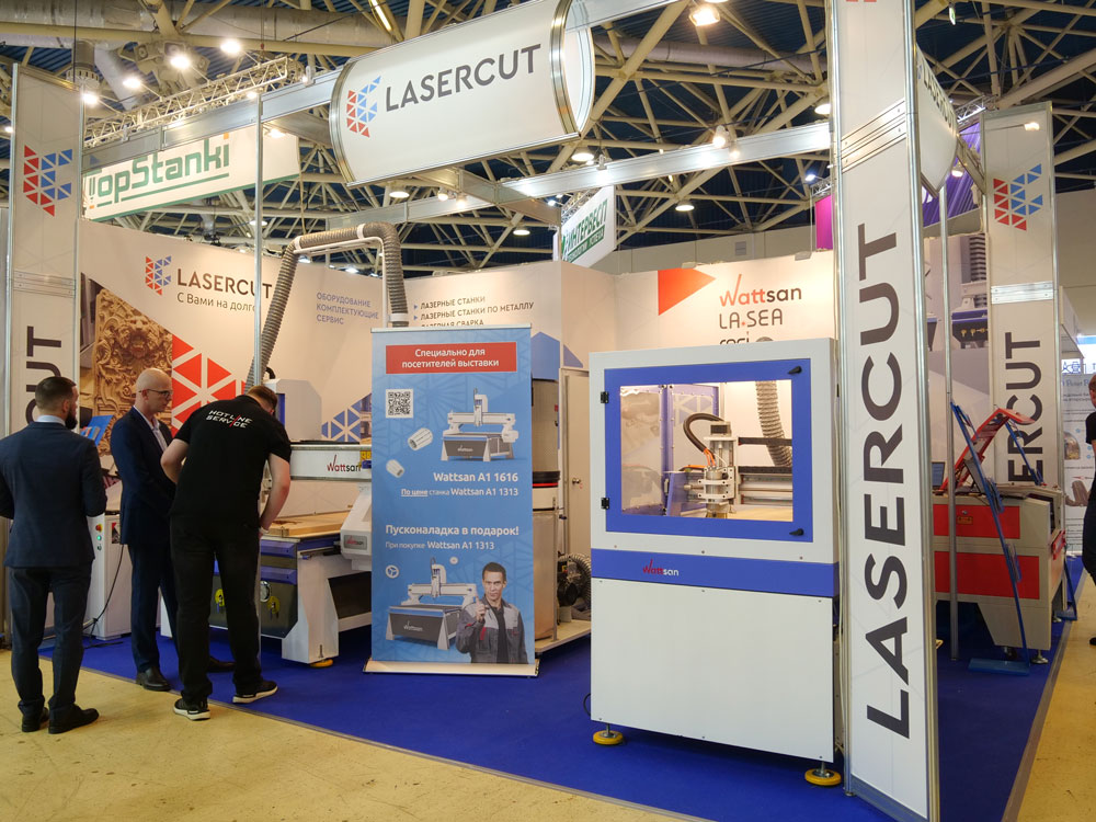 Стенд Lasercut на выставке ЛесДревМаш-2022